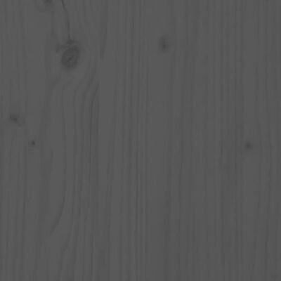 vidaXL Massivholzbett Grau 180x200 cm Kiefer
