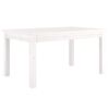 vidaXL Couchtisch Wei&szlig; 80x50x40 cm Massivholz Kiefer