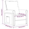 vidaXL Relaxsessel Braun Stoff