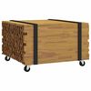vidaXL Couchtisch Braun 60 x 60 x 38 cm Massivholz Teak