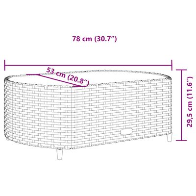 vidaXL 6-tlg. Garten-Sofagarnitur mit Kissen Schwarz Poly Rattan