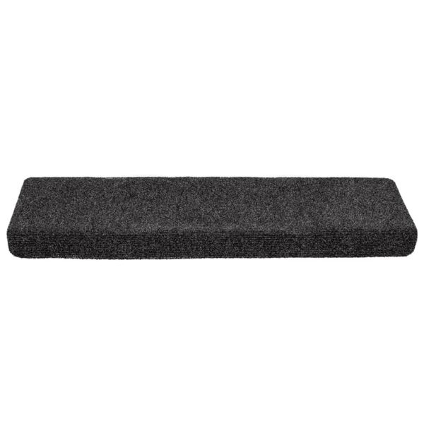 vidaXL Stufenmatten Selbstklebend 5 Stk. 65x21x4 cm Dunkelgrau Rechteckiger Rand