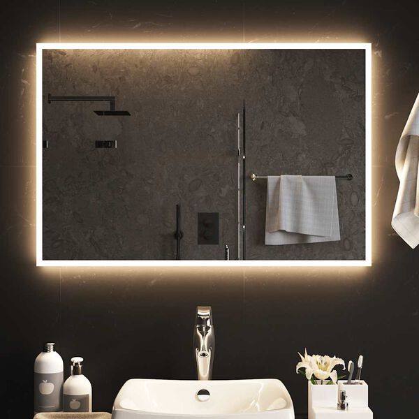 vidaXL LED-Badspiegel 90x60 cm