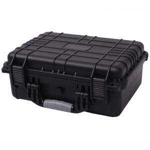vidaXL Gefahrgutkoffer Schwarz 40,6x33x17,4 cm