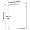vidaXL Wandspiegel Golden 50x60 cm Rechteckig