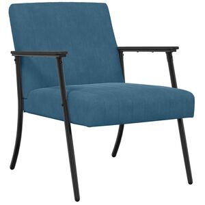 vidaXL Sessel Blau Samt