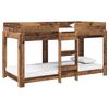 vidaXL Etagenbett f&uuml;r Kinder Altholz 100 x 190 cm Holzwerkstoff