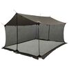 vidaXL Camping-Tarp mit Netzw&auml;nden Braun Grau 340 x 260 x 220 cm