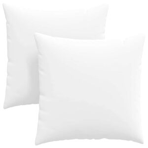 vidaXL Sofakissen 2 pcs Wei&szlig; 60 x 60 cm Stoff