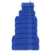 vidaXL 12-tlg. Handtuch-Set FROGN Blau 360 g/m&sup2;