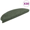 vidaXL Stufenmatten Selbstklebend 30 Stk. 65x21x4 cm Gr&uuml;n Halbrund Gro&szlig;