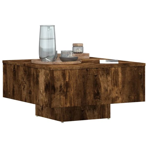 vidaXL Couchtisch R&auml;uchereiche 60x60x31,5 cm Holzwerkstoff