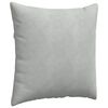 vidaXL Sofakissen 2 St&uuml;ck Hellgrau 80 x 80 cm Cordstoff