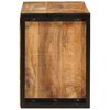 vidaXL Weinregal Braun 100 x 45 x 33 cm Massives grobes Mangoholz