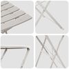 vidaXL Klapp Bistro Set 3 pcs Beige Stahl