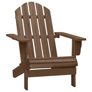 vidaXL Gartenstuhl Holz Braun