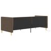 vidaXL Tagesbett mit Matratze USB Taupe Stoff 90x200 cm
