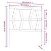 vidaXL Kopfteil Grau 106x4x100 cm Massivholz Kiefer