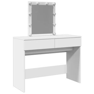 vidaXL Schminktisch mit LED-Beleuchtung Wei&szlig; 100x40x130 cm