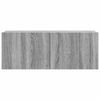 vidaXL 4-tlg. TV-Schrank-Set Grau Sonoma Holzwerkstoff