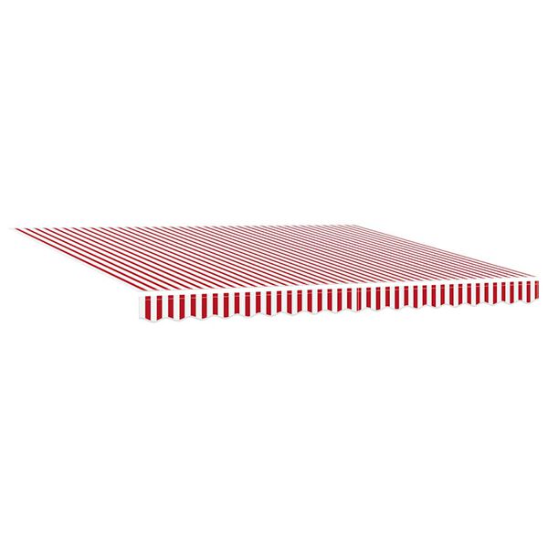 vidaXL Einziehbare Markise Rot und Wei&szlig; 400 x 300 cm