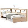 vidaXL Massivholzbett mit Regal ohne Matratze 90x190 cm Kiefer
