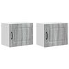 vidaXL Geschirrsp&uuml;lerfront Kalmar 2 pcs Graues Sonoma 50 x 31 x 40 cm