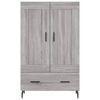 vidaXL Highboard Grau Sonoma 69,5x31x115 cm Holzwerkstoff