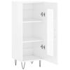 vidaXL Sideboard Hochglanz-Wei&szlig; 34,5x34x90 cm Holzwerkstoff