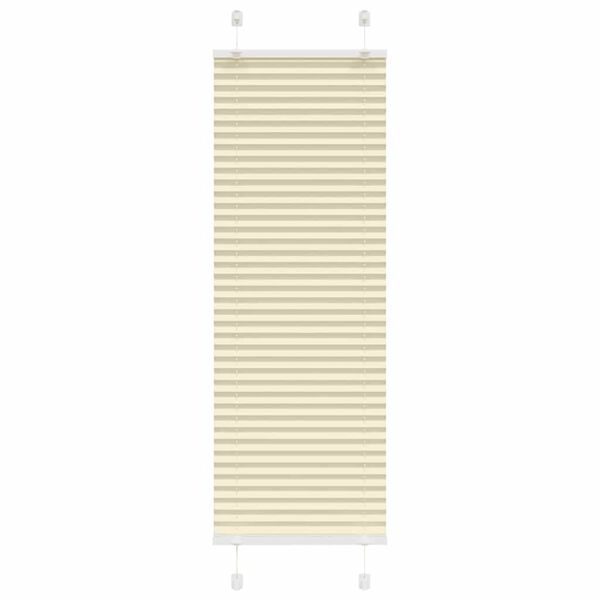 vidaXL Plissee Creme 50x150 cm Stoffbreite 49,4 cm Polyester