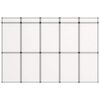vidaXL 15-Panel Messewand Faltdisplay 302&times;200 cm Wei&szlig;