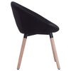 vidaXL Esszimmerst&uuml;hle 2 Stk. Schwarz Stoff