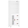 vidaXL Highboard Wei&szlig; 69,5x34x180 cm Holzwerkstoff