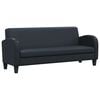 vidaXL 3-Sitzer-Sofa Kunstleder Schwarz