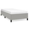 vidaXL Bettgestell ohne Matratze Hellgrau 80x200 cm Stoff