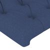 vidaXL Kopfteil mit Ohren Blau 103x23x78/88 cm Stoff