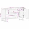 vidaXL TV-Schr&auml;nk mit Speicher Braun 80 x 33 x 46 cm Massivholz Mango