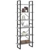 vidaXL Hochschrank Grau Sonoma 80x30x210 cm Holzwerkstoff
