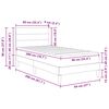 vidaXL Bettrahmen Schwarz 90 x 200 cm Polyester