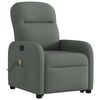 vidaXL Massagesessel mit Aufstehhilfe Dunkelgrau Stoff