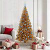 vidaXL Weihnachtsbaum mit 300 LEDs mit St&auml;nder Gold 180 cm PET