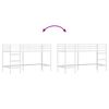 vidaXL Kinderloftbett Wei&szlig; 74,5 x 190 cm Stahl
