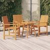vidaXL Garten-Essst&uuml;hle 3 Stk. Massivholz Akazie