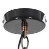 vidaXL Deckenlampe 2 Stk. Schwarz Rund E27