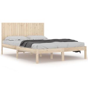 vidaXL Massivholzbett ohne Matratze 200x200 cm Kiefer