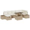 vidaXL Gartensofa-set 8 stk. Poly-Rattan