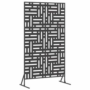 vidaXL Sichtschutz Schwarz 100 x 50 x 180 cm Stahl