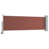 vidaXL Ausziehbare Seitenmarkise 80&times;300 cm Braun
