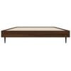 vidaXL Bettgestell ohne Matratze Braun Eiche 90x200 cm Holzwerkstoff