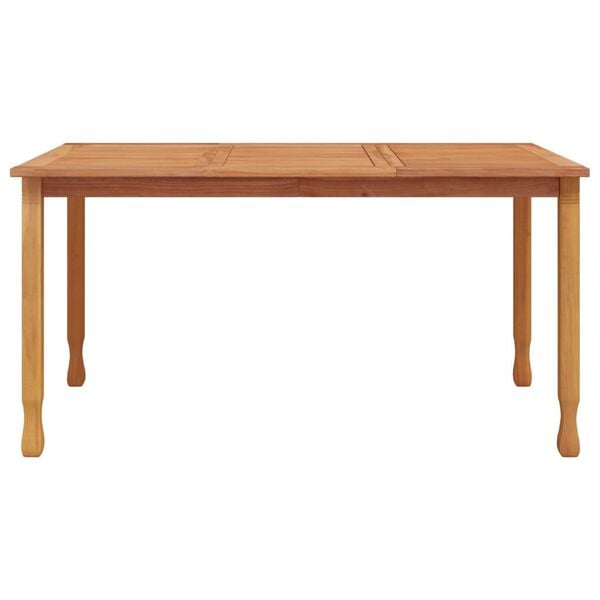 vidaXL Garten-Esstisch 150x90x75 cm Massivholz Teak